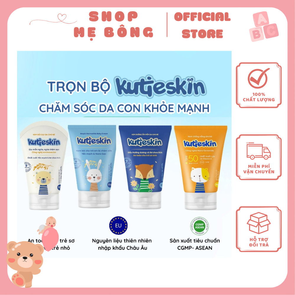  Kem bôi da Kutieskin cho bé  Tuýp 30g  