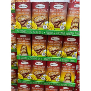 Bánh quy giòn & ngọt nhẹ nhân hạt hạnh nhân, xoài & dừa thật thin addictives mango & coconut almond thin cookies 575g us