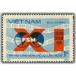 Tem sưu tập MS 498 Tem Việt Nam Đại Hội Công Đoàn Thế Giới Lần Thứ XI 1986