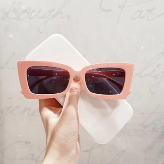 Mắt Kính Râm Nữ Gọng Vuông Dáng Mắt Mèo Gọng Kính Mắt Thời Trang Chống Tia Uv Sang Chảnh Trẻ Trung-A7 HỒNG