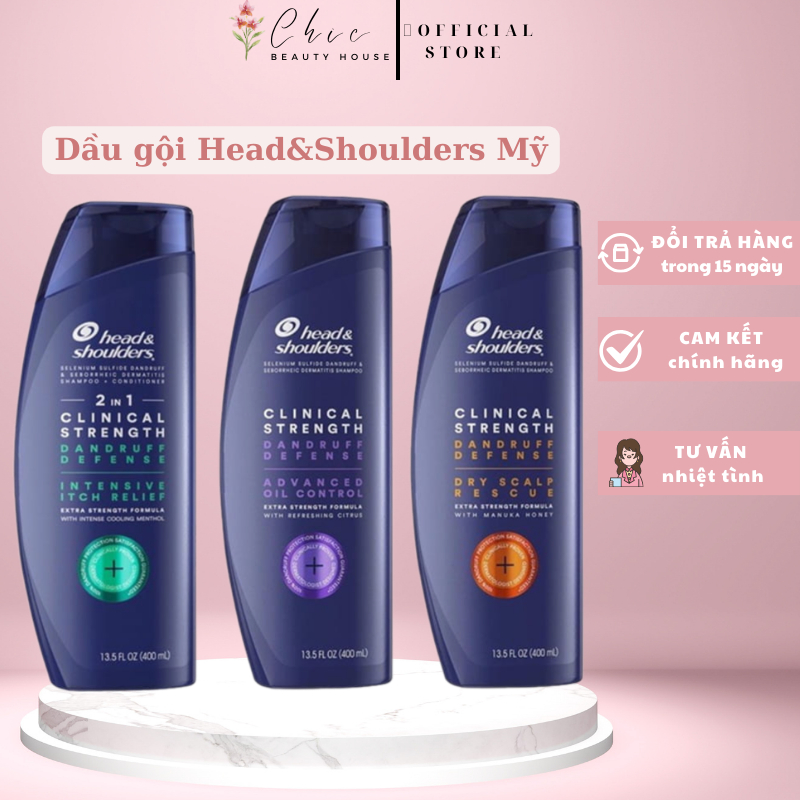 DẦU GỘI HEAD & SHOULDERS - Clinical Strength 400ml