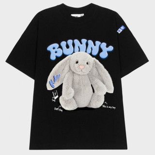 Áo Thun Thỏ BUNNY FIDE Unisex Áo Phông In Hình Thỏ 5D Sắc Nét Form Rộng Phong Cách Trẻ Dễ Thương Han shop