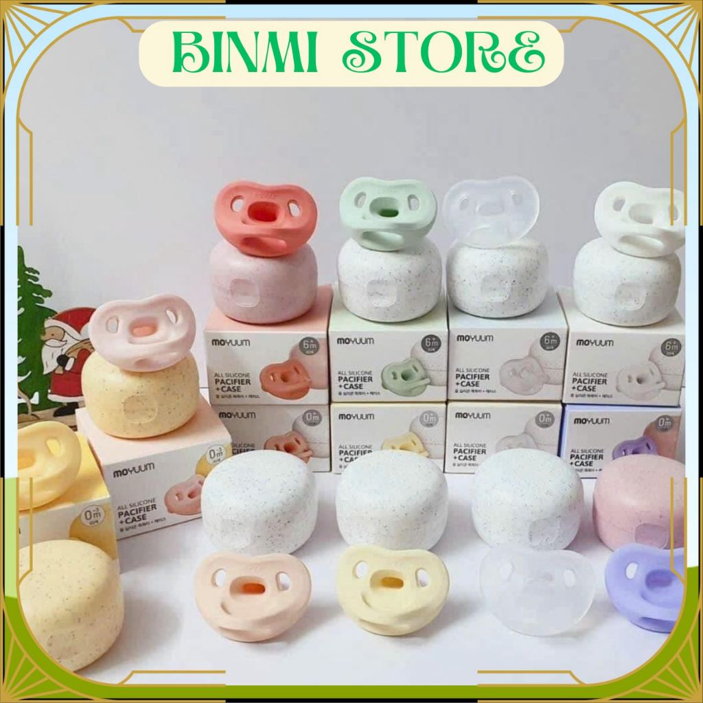 Núm ti giả MOYUUM chất liệu silicon size sơ sinh 0M+