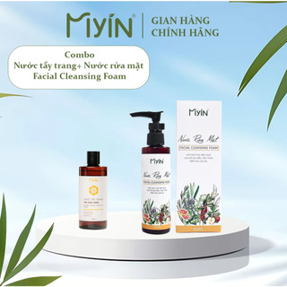 Combo chăm sóc da Nước rửa mặt Facial Cleansing + Nước tẩy trang Trà Hoa Vàng