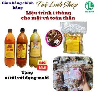 Liệu trình 1 tháng cho mặt và body sau sinh (tặng 1 túi vải đựng muối chườm)