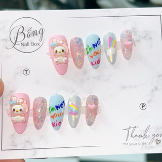Nail box móng úp thiết kế đáng yêu hình thật B81