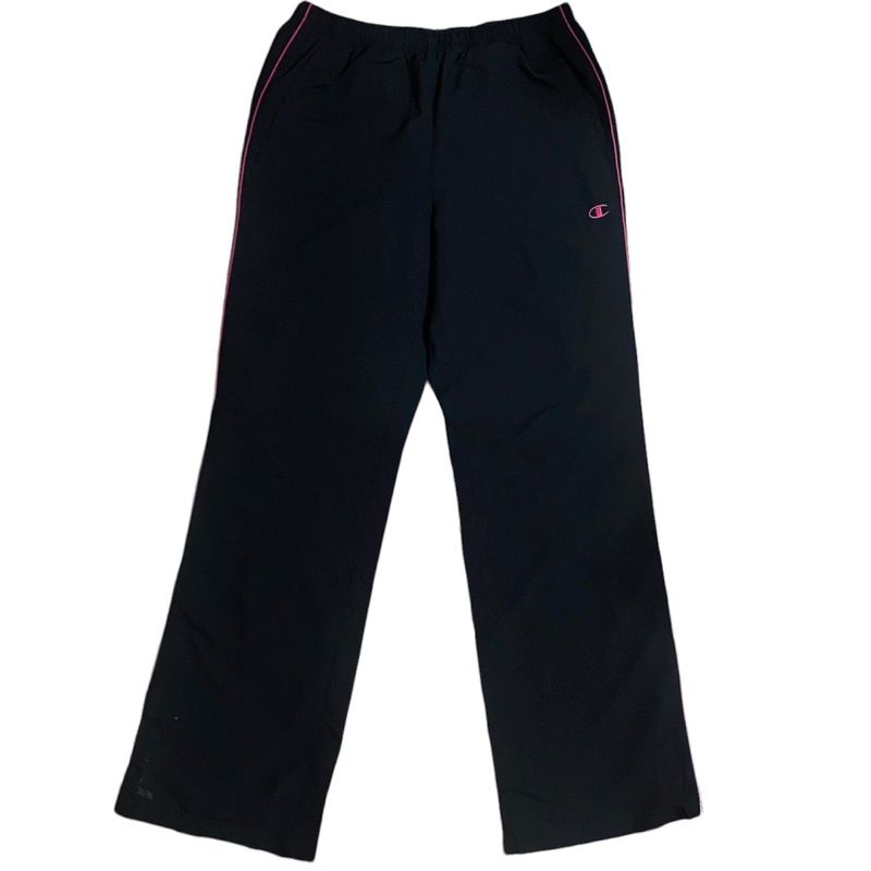 Quần Dù Gió Nữ Nhật 2hand Siêu Phẩm Chính Hãng CHAMPION Logo Hồng Thêu Size L Độ Mới Cao