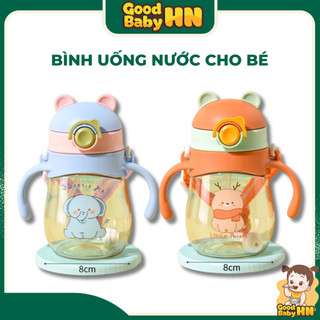 Bình tập uống có tay cầm, chống sặc cho bé (kèm dây) 𝐃𝟏𝟖