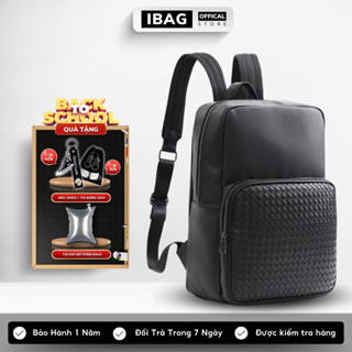 Balo da thời trang nam nữ ,da PU Cao Cấp,Ba lô đựng Laptop 14 inh -Chống thấm nước, Kiểu dáng trẻ trung, cá tính - IBAG