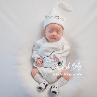 ( HÀNG CÓ SẴN ) Set body cún kèm mũ tất cho bé trai và bé gái 3-8ki HÀNG ĐẸP LOAI 1 bodysuit cho bé