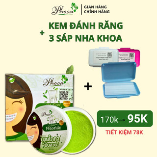 Kem đánh răng thảo dược By Phoca, kem đánh răng sáp nha khoa phoca trắng răng hơi thở thơm mát