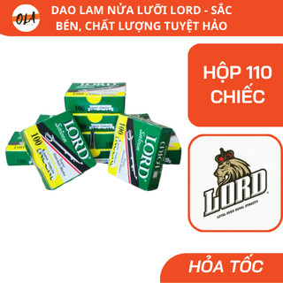 Dao Cạo Lam LORD Nửa Lưỡi Hộp 100 Chiếc Tiện Lợi - Mỹ phẩm OLA