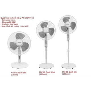 Quạt cây sharp PJ-S40MV-LG
