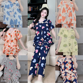 Đồ bộ bầu , bộ sau sinh - vải tôn thái 50~68kg - db136