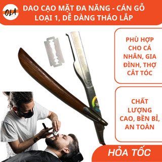 Dao cạo mặt, Dao Cạo Baber Cán Gỗ - Mỹ Phẩm Ola