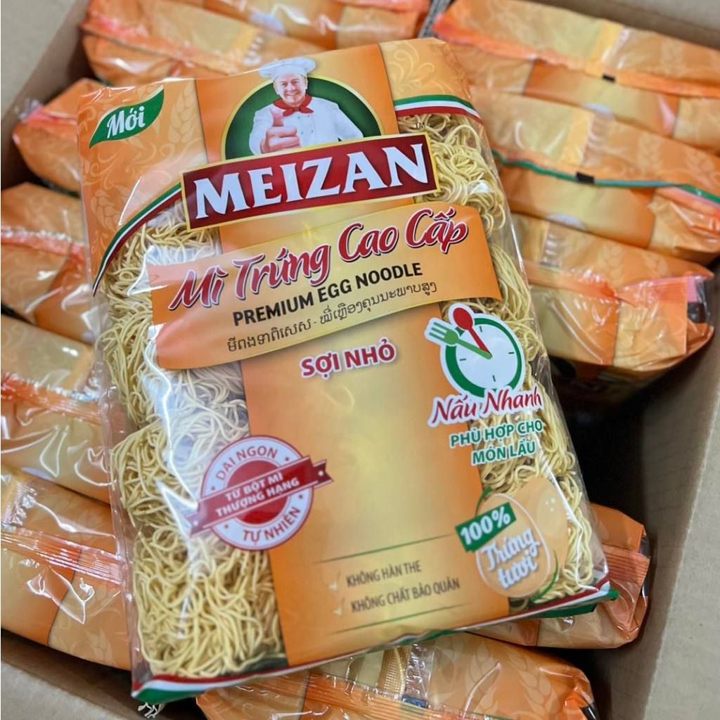[ 500gr ] Mì trứng sợi nhỏ Meizan
