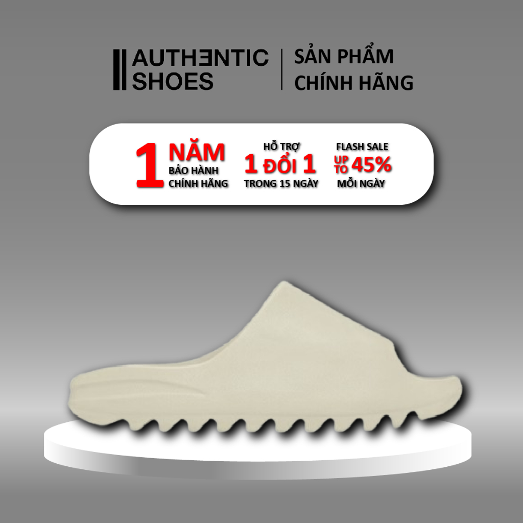 | AUTHENTIC | Dép Adidas Slide ‘Bone’ FZ5897, Dép Cao Su Đi Biển ❤ Foot Locker ❤