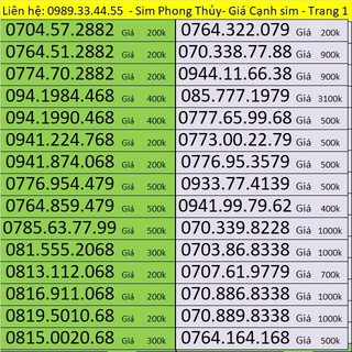 Sim số đẹp phong thủy - lộc phát - thần tài