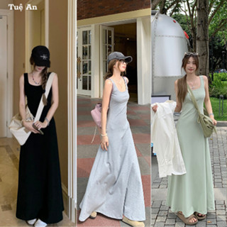 Váy 2 Dây Bản To Ôm Eo Body Dáng Dài Suông,Đầm Body Kiểu Dài Suông Loại Đẹp Q.C (Có Sẵn 1-3 Ngày Nhận) TA 001