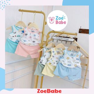  Bộ Quần Áo Ba Lỗ Unchi Chất Liệu Peptit  Cotton Thun Lạnh Đồ Bộ Cho Bé Trai Bé Gái Từ 5-15kg 