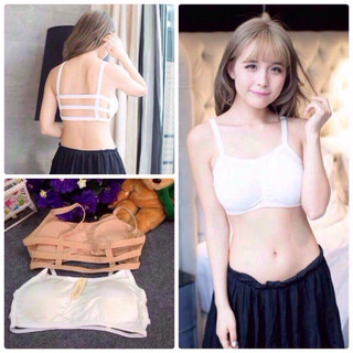Áo bra học sinh 3 dây, áo lót học sinh có đệm ngực free size từ 30 - 45kg_𝐁𝐑𝟐𝟓