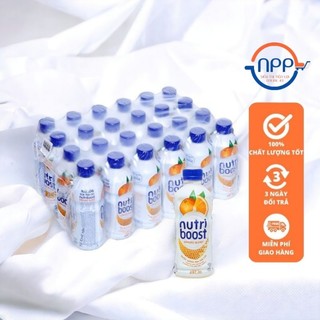 [1 Thùng] Sữa Trái Cây Nutriboost Dâu/Cam 24 Chai 297ml