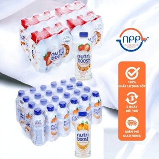 [1 Thùng] Sữa Trái Cây Nutriboost Dâu/Cam 24 Chai 297ml