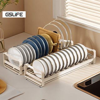 GSlife Kệ Bát Đĩa Mini-Kệ Nhà Bếp Có Khay Hứng Nước, Có Thể Dùng Kèm Giỏ Kéo