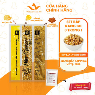 Set nổ bắp rang bơ MiTom Popcorn 3 trong 1 tiện lợi - Bắp Mỹ nhập khẩu thượng hạng làm bắp rang bơ chuẩn rạp phim
