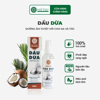 Dầu dừa ép lạnh nguyên chất - Tinh dầu dừa hữu cơ làm đẹp da, dưỡng tóc, dưỡng môi, làm dày mi