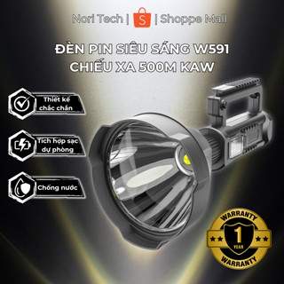 Đèn pin cầm tay siêu sáng chiếu xa Corisu ULTRA Power 1000m có chân đế chống nước W591 và W590 - Giá tốt chỉ hôm nay