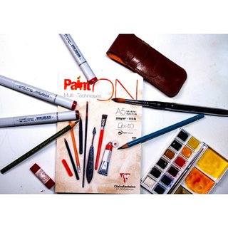 Paint on denim 250gsm A5, sổ vẽ Clairefontane  - COLORMATE