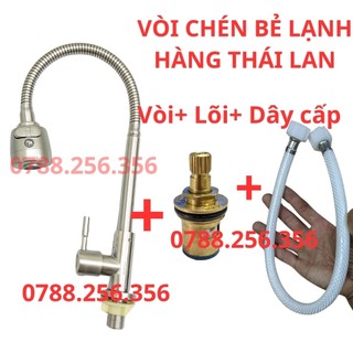 Vòi rửa chén lạnh inox 304 ống lò xo hai chế độ nước,TLỰA CHỌN