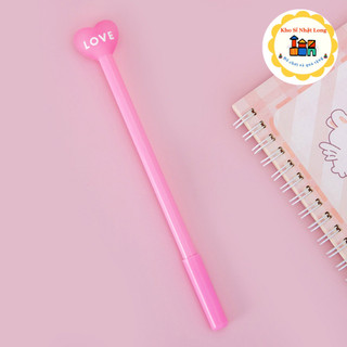 Combo 5 Bút Trái Tim Love, Bút Mực Nước, Bút Nước Mực Màu Đen