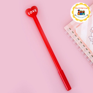 Combo 5 Bút Trái Tim Love, Bút Mực Nước, Bút Nước Mực Màu Đen