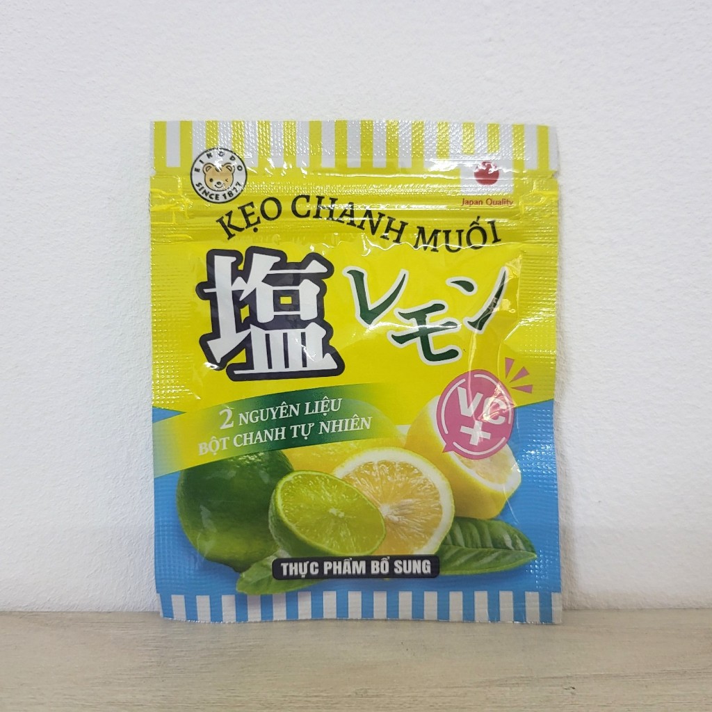 (gói lẻ 15 gram) KẸO CHANH MUỐI EIKODO Salted Lemon Candy