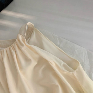 đầm maxi suông cổ yếm hoạ tiết