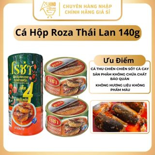 1 Lốc 4 Hộp Cá Thu Chiên Roza 140g Sốt Chua Cay Thái Lan, Cá Hộp Thơm Ngon Vị Đậm Đà - Hinohouse
