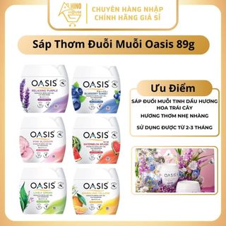 Sáp Thơm Phòng Đuổi Muỗi OASIS 89g Thái Lan Hỗ Trợ Thơm Mát, Ngăn Ngừa Côn Trùng, Muỗi - Hinohouse