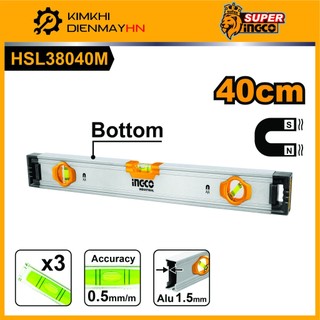 Thước thủy,thước nivo từ tính ingco hsl38040m