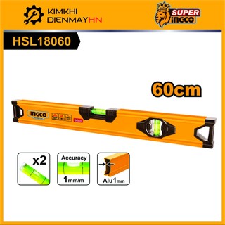 Thước thủy,thước nivo nhôm cao cấp dài 60cm ingco hsl18060