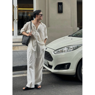 Quần suông nam,quần ống rộng nam nữ chất linen đũi thời trang cao cấp thoáng mát đi chơi đi biển du lịch hàn quốc [Q01]