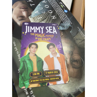 Card ticket vé cứng jimmysea fanmeet vietnam 2024 gmmtv