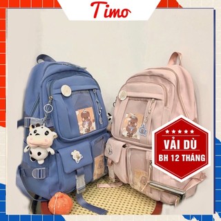 Balo nữ balo TIMO, Balo đi học ulzzang Hàn Quốc, balo thời trang, kiểu dáng học sinh, mang đi học đi chơi ULZ034