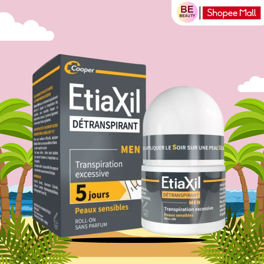 Lăn Khử Mùi Mồ Hôi Dành Cho Nam Giới Etiaxil Men 15ml