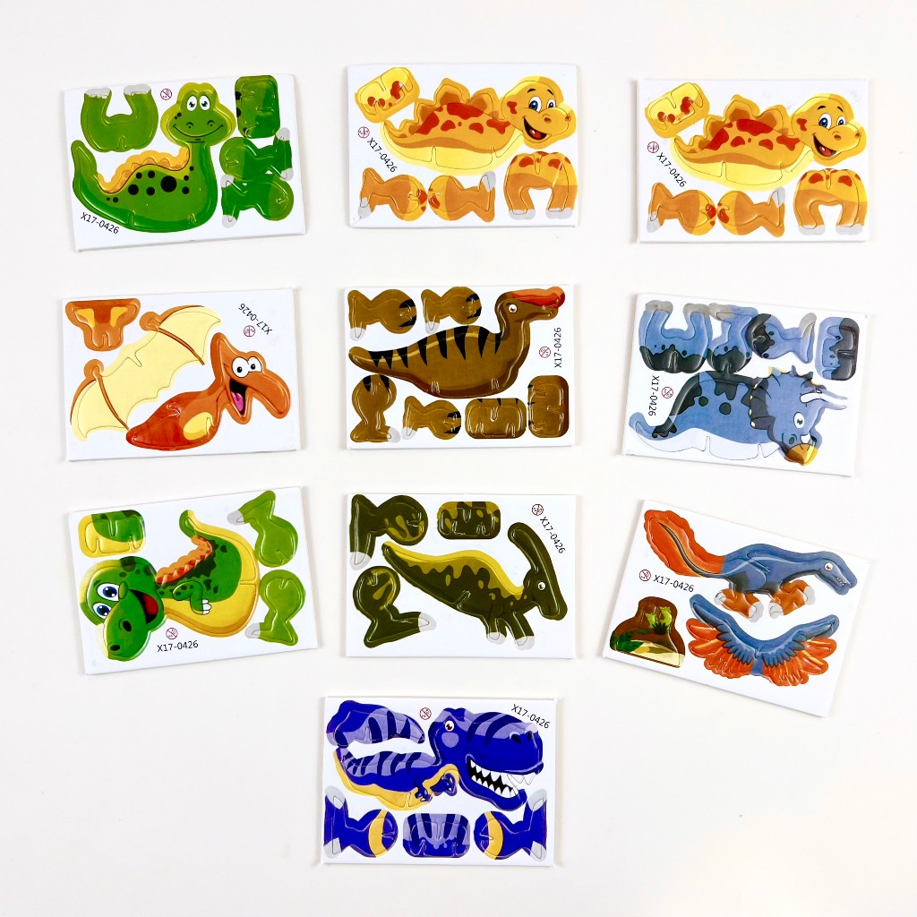Bộ Xếp Hình Puzzle Khủng Long (10 Hình Ghép)
