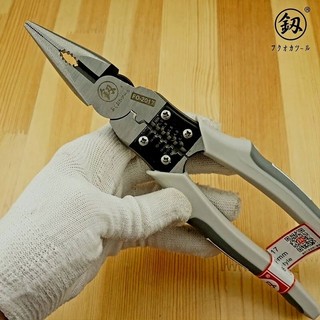 Kìm Kẹp Nhọn Đa Năng Nhật Bản FUKUOKA Dùng Tuốt Cắt Uốn Dây Điện 5 Trong 1