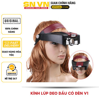 Kính lúp đeo đầu có đèn v1
