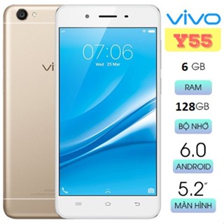 điện thoại Vivo Y55 RAM 6GB bộ nhớ 128GB,Màn hình 5.2 inches Camera trước: 5MP, Camera sau: 13MP - Pin 2730 mAh