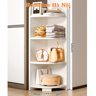Kệ sách góc, kệ để đồ nhiều tầng để góc phòng ngủ, nhà bếp làm từ gỗ MDF cao cấp hiện đại HOMELINE - D57
